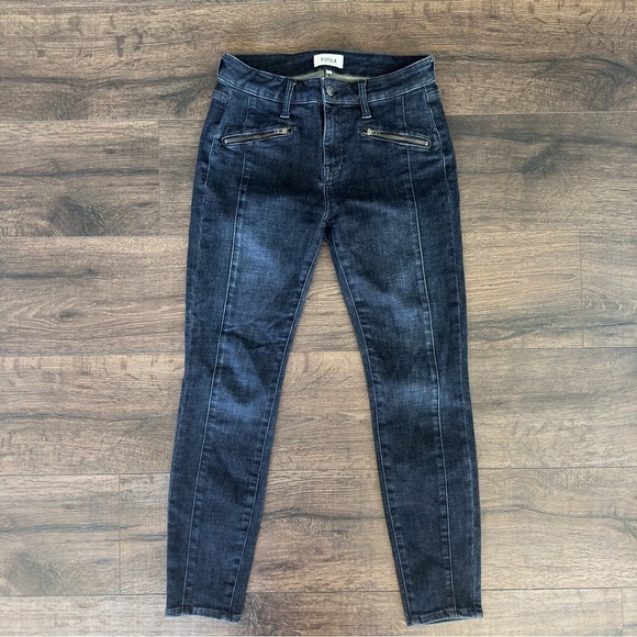 Pistola Dark Wash High Rise Boyfriend Jeans Sz 26 - Picture 2 of 7